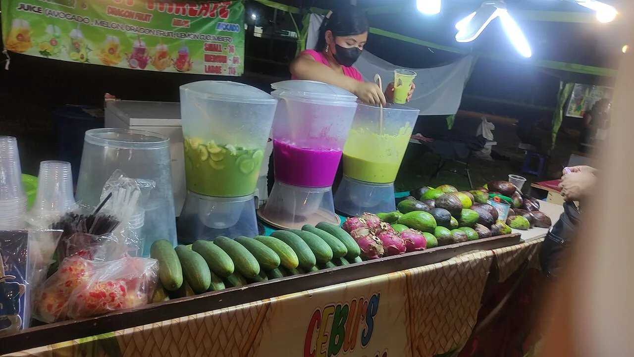 노점에서 가는 생과일 셰이크